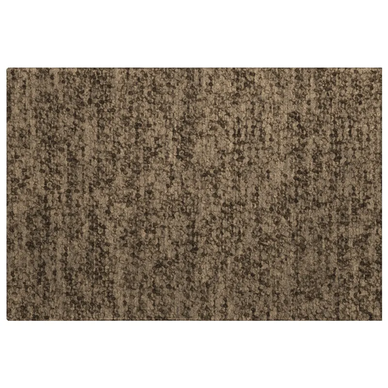 Luxury Washable Voyage Mocha 1\'8\" x 2\'6\" Rug