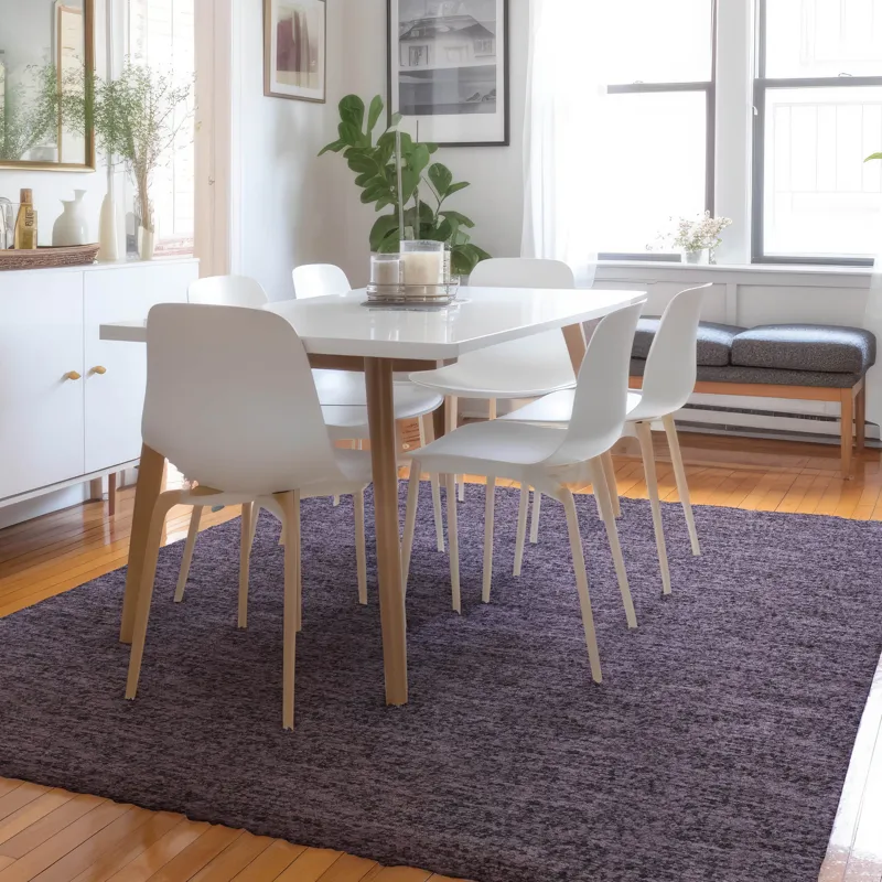 Luxury Washable Voyage Plum 5\' x 7\'6\" Rug