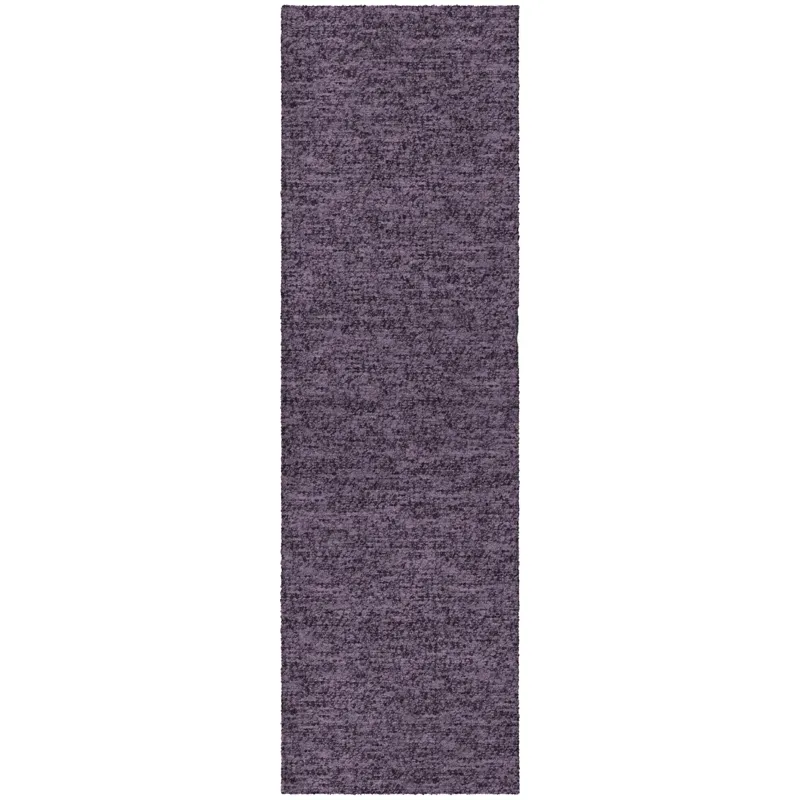 Luxury Washable Voyage Plum 2\'3\" x 7\'6\" Runner Rug