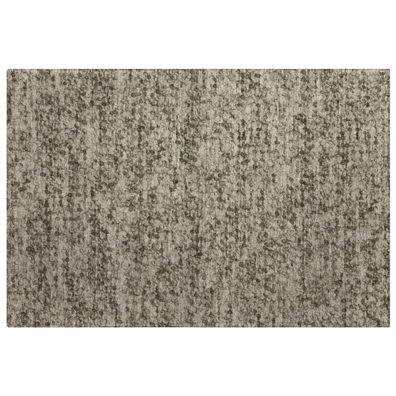 Luxury Washable Voyage Putty 1\'8\" x 2\'6\" Rug