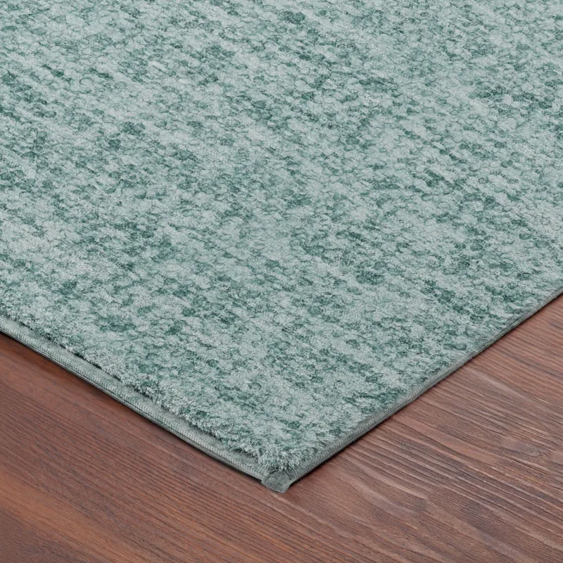 Luxury Washable Voyage Seafoam 2\'6\" x 3\'10\" Rug
