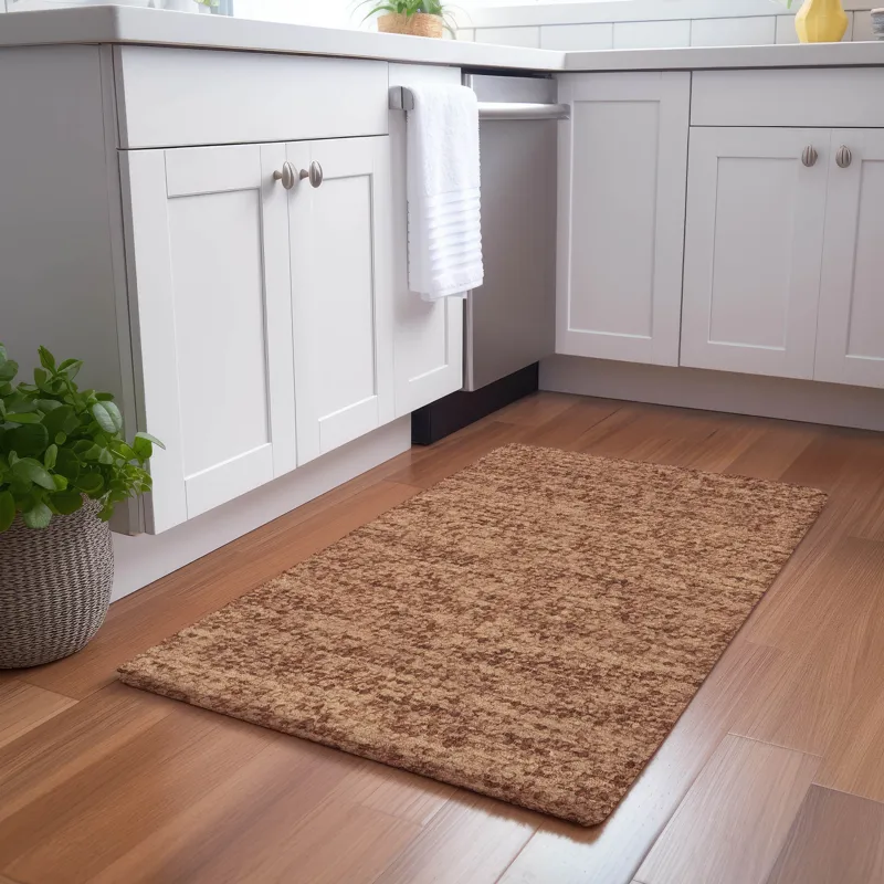 Luxury Washable Voyage Spice 1\'8\" x 2\'6\" Rug