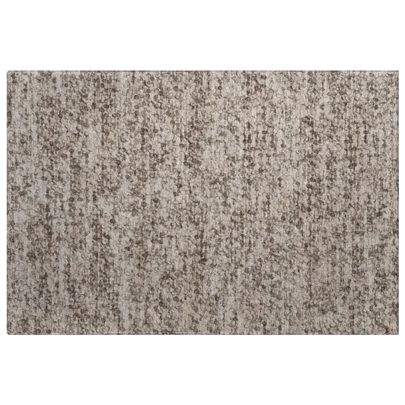 Luxury Washable Voyage Taupe 1\'8\" x 2\'6\" Rug