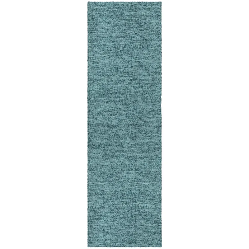 Luxury Washable Voyage Teal 2\'3\" x 7\'6\" Runner Rug