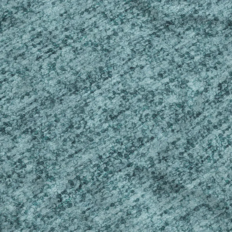Luxury Washable Voyage Teal 2\'3\" x 7\'6\" Runner Rug