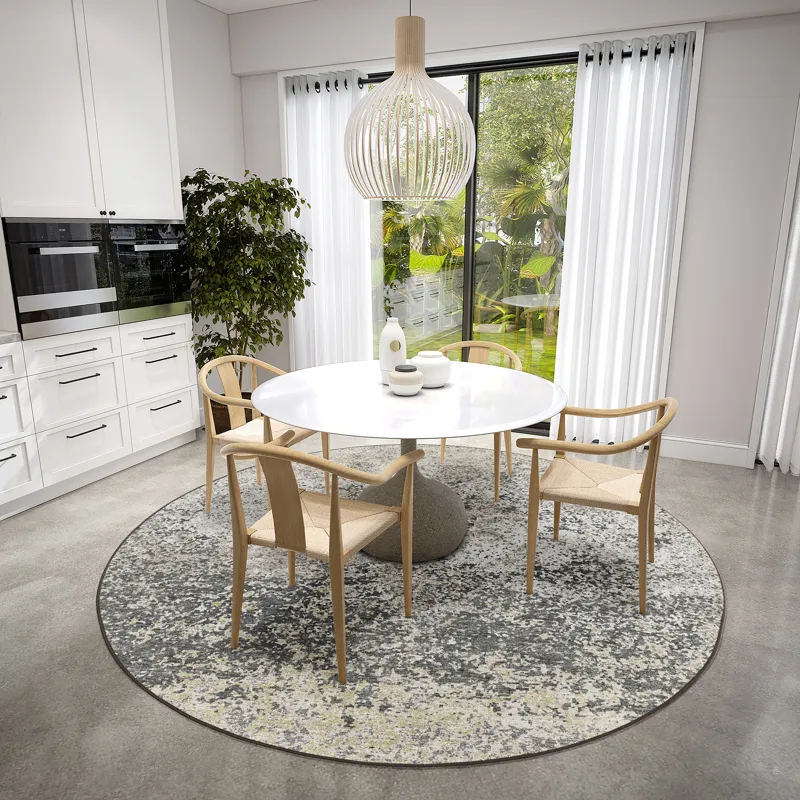 Winslow Graphite 4\' x 4\' Round Rug