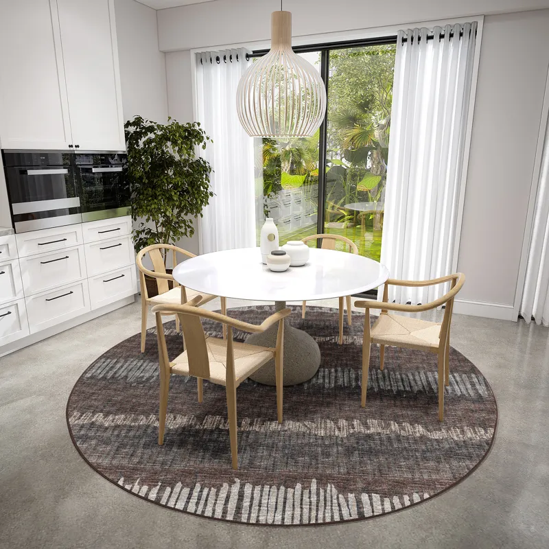 Winslow Coffee 8\' x 8\' Round Rug