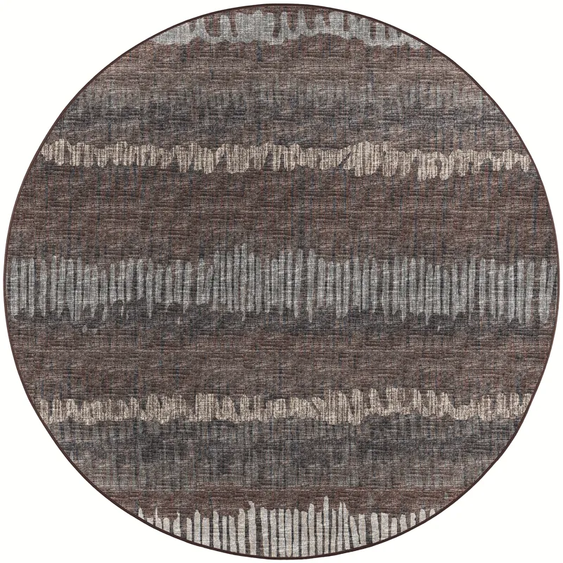 Winslow Coffee 8\' x 8\' Round Rug