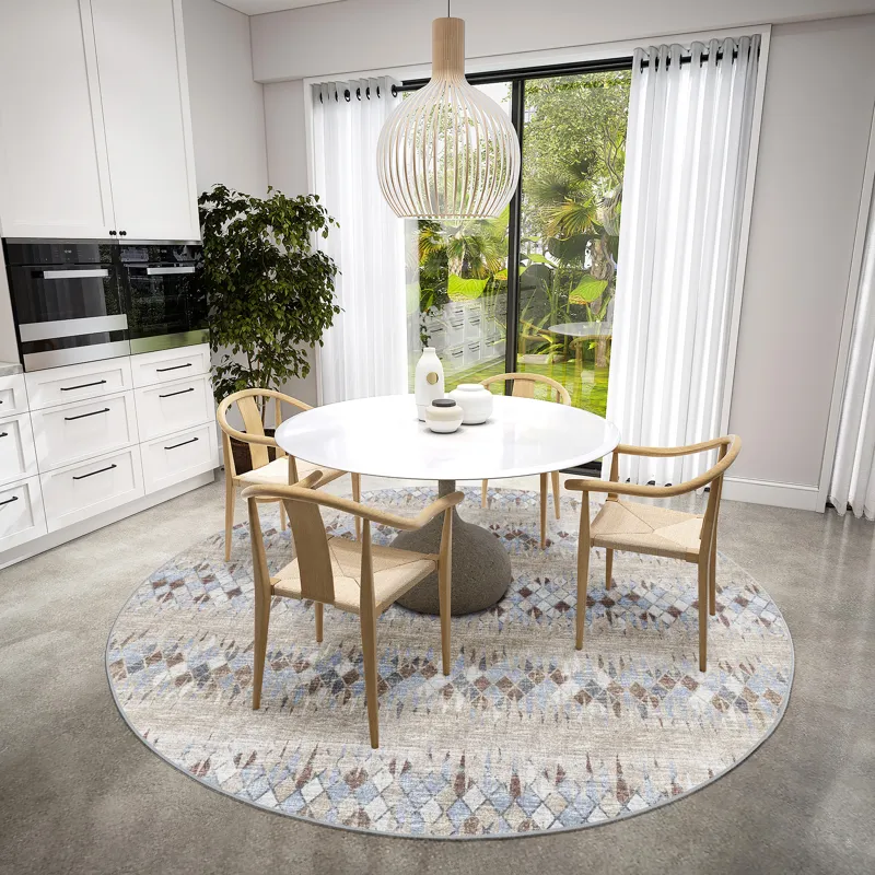 Winslow Taupe 8\' x 8\' Round Rug