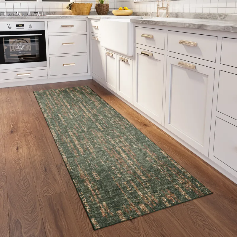 Winslow Olive 2\'6\" x 12\' Runner Rug