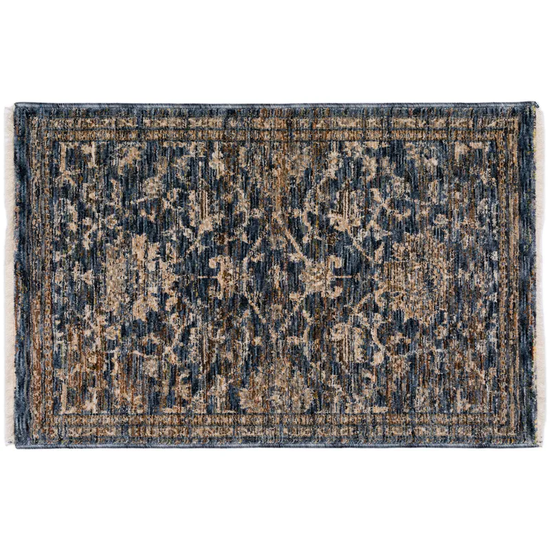Yarra Navy 1\'8\" x 2\'6\" Rug