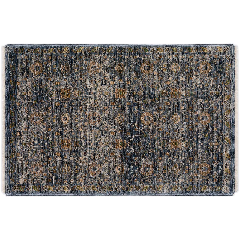 Yarra Navy 1\'8\" x 2\'6\" Rug