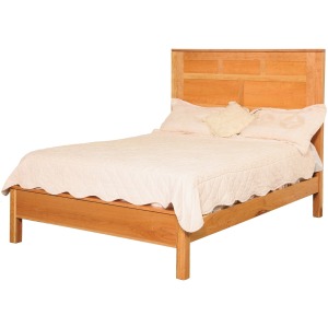 Modern Queen Panel Bed w/ Low Footboard