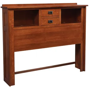 Mission California King Bookcase Headboard