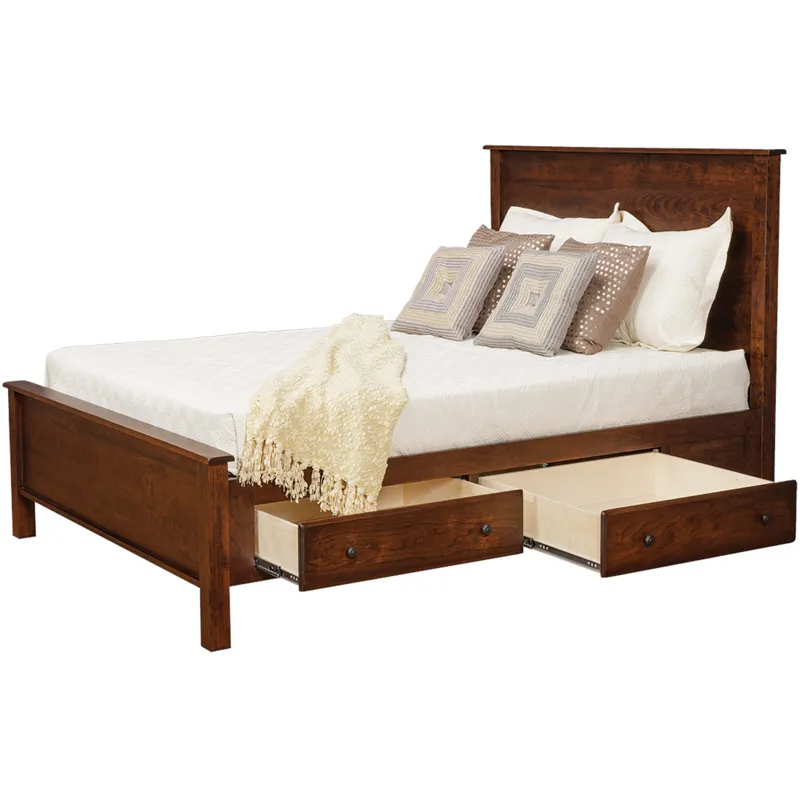 Lewiston Queen Panel Supreme Bed w/ 2 30" Drawers per Side