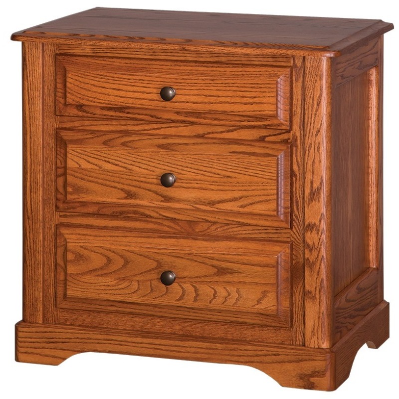 Victorian 3Drawer Nightstand 374113 by Daniel's Amish Collection at