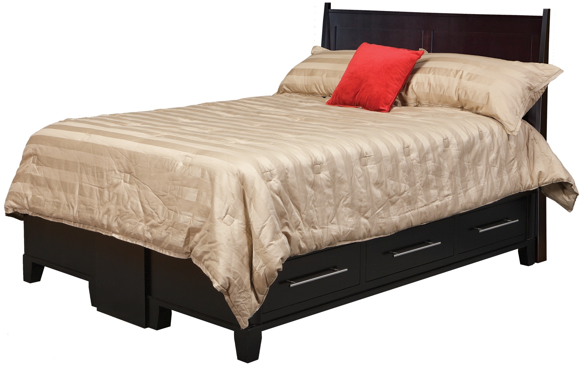 Metropolitan Queen Pedestal Bed w/6 Drawers (3 per side) 304213,30