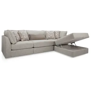 2558 3PC Sectional w/ Storage Ottoman