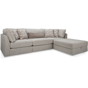2558 3PC Sectional w/ Storage Ottoman