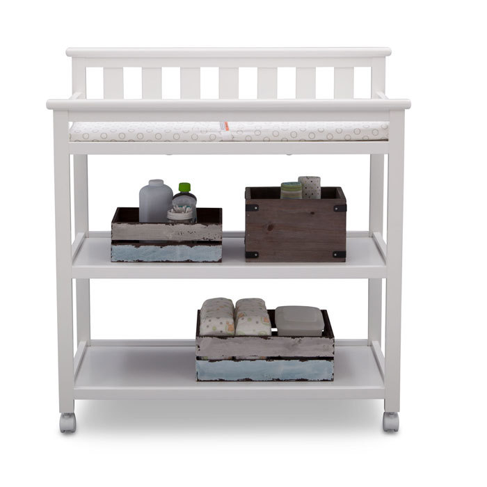 Liberty Changing Table Bianca White 540241130 by Delta Children at Tomlinson Furniture