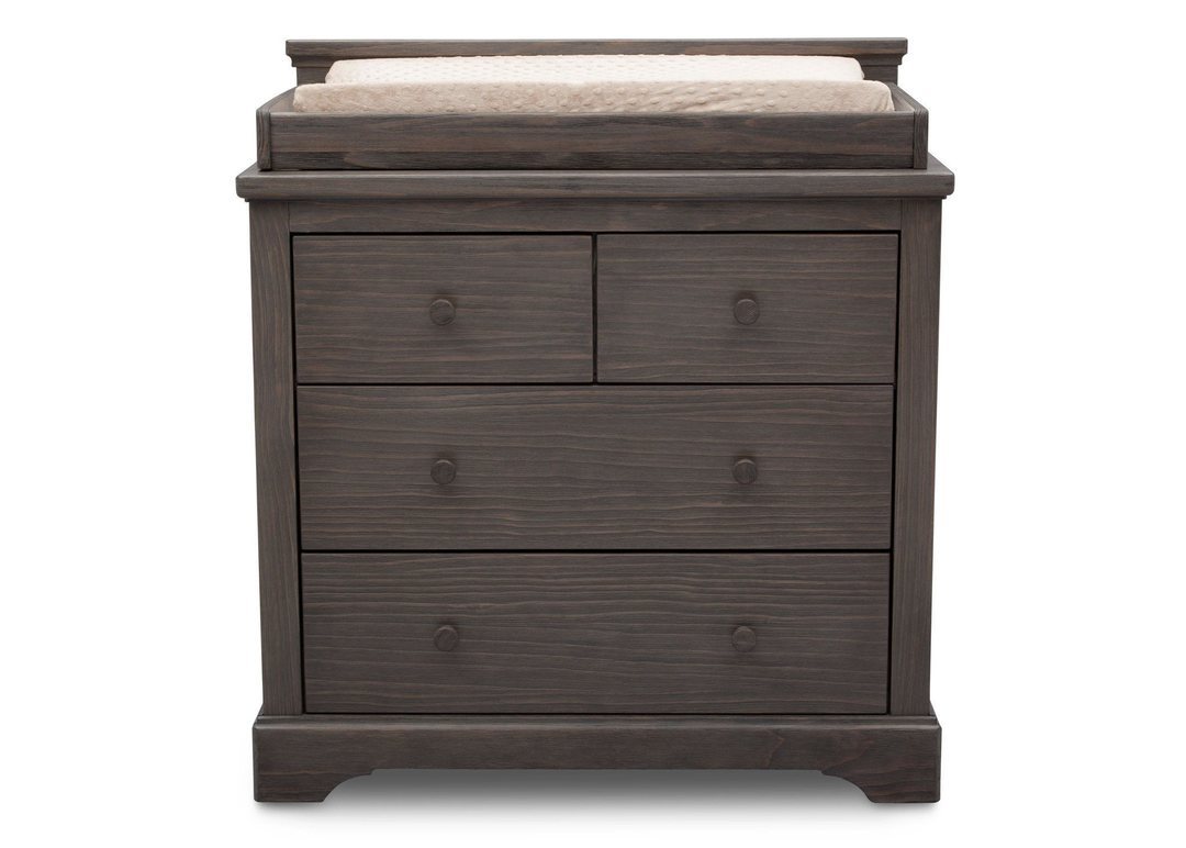 Paloma 4 Drawer Dresser with Changing Top Rustic Grey 328040084 by
