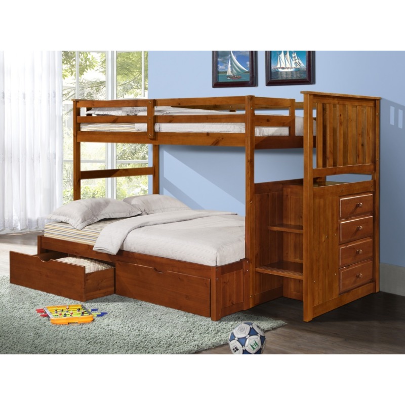 Bunk Bed TW/FULL 820E by Donco Trading Company at Missouri Furniture