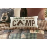 Brown Bear Cabin Pillow - Camp