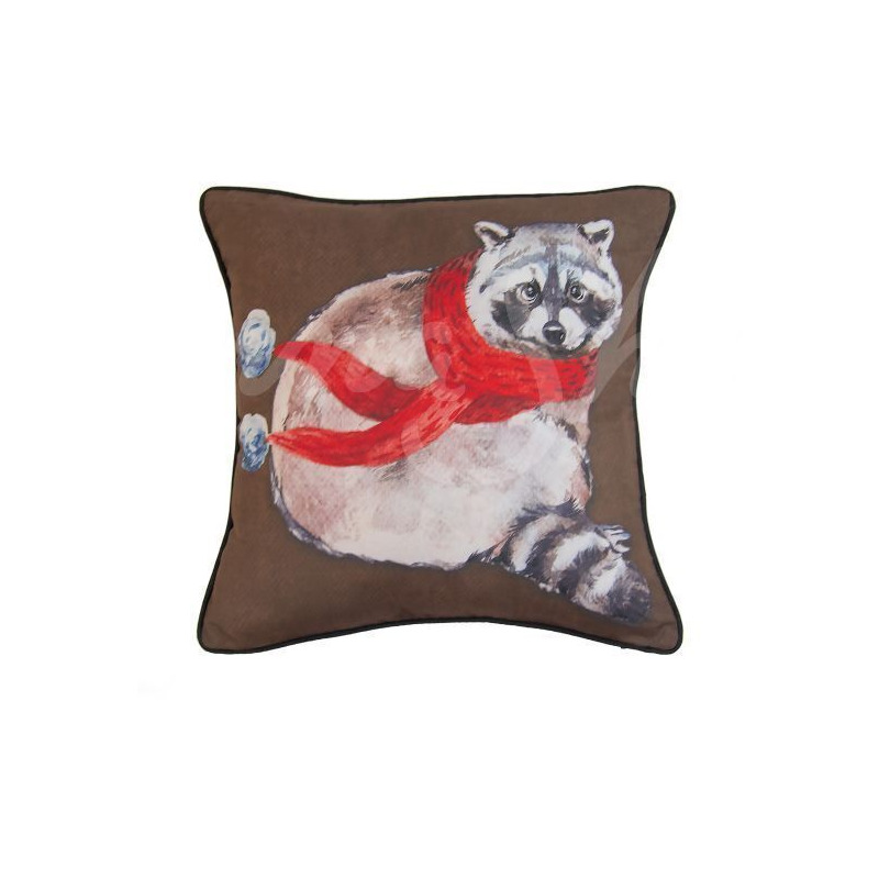 Decorative Pillow, Woodland Holiday (Raccoon)