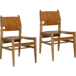 Rossana Dining Chair Set Of 2 Brown