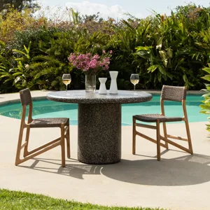 Cassius Outdoor Dining Table Black