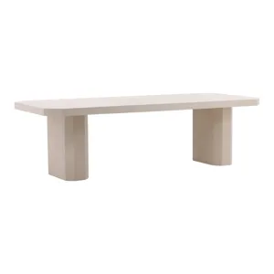 Prism Outdoor Dining Table Ivory
