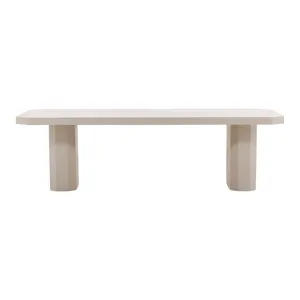 Prism Outdoor Dining Table Ivory
