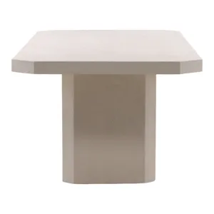 Prism Outdoor Dining Table Ivory