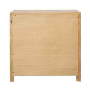 Roux Double Drawer Nightstand Light Warm Wash