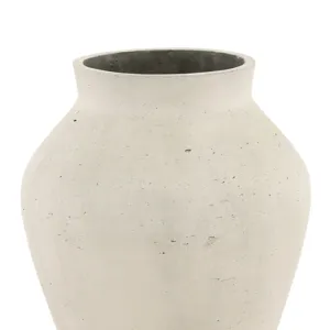 Faustus Vase Antique White Large