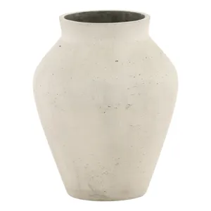 Faustus Vase Antique White Large