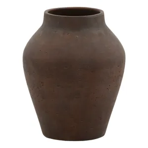 Faustus Vase Brown Medium