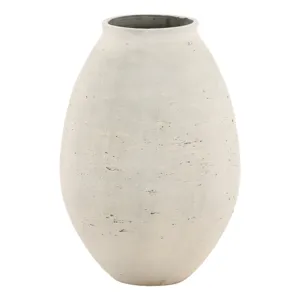 Charon Vase Antique White Large