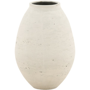Charon Vase Antique White Medium