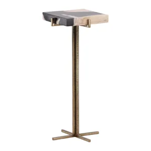 Nyssa End Table Natural Black