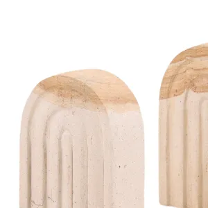 Quillon Bookend Set Of 2 Natural