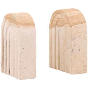 Quillon Bookend Set Of 2 Natural