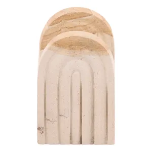 Quillon Bookend Set Of 2 Natural