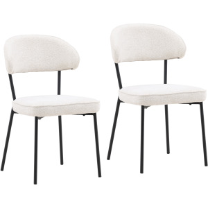 Mira Dining Chair Set Of 2 Cream