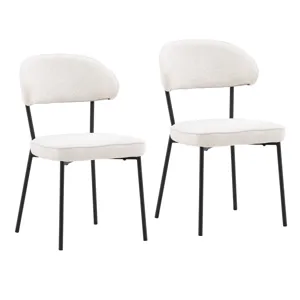 Mira Dining Chair Set Of 2 Cream