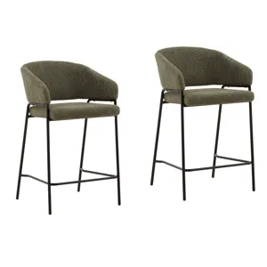 Cathey Counter Stool Set Of 2 Olive