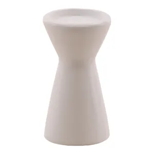 Ula Outdoor Candle Holder White Small
