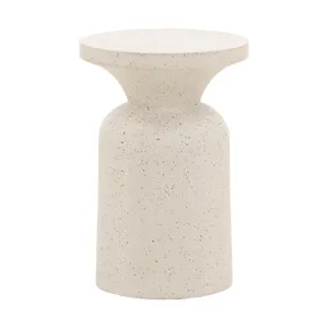 Cove End Table Ivory