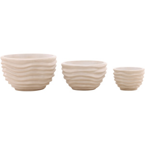 Abramson Outdoor Planter Set Of 3 Sand