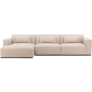 Brooklyn Chaise Sectional Cream